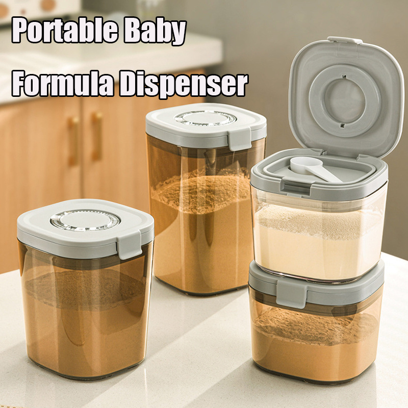 Baby Food For Travelling - 스쿠프가있는 방습 이유식 보관 상자 800/1300/1800ml