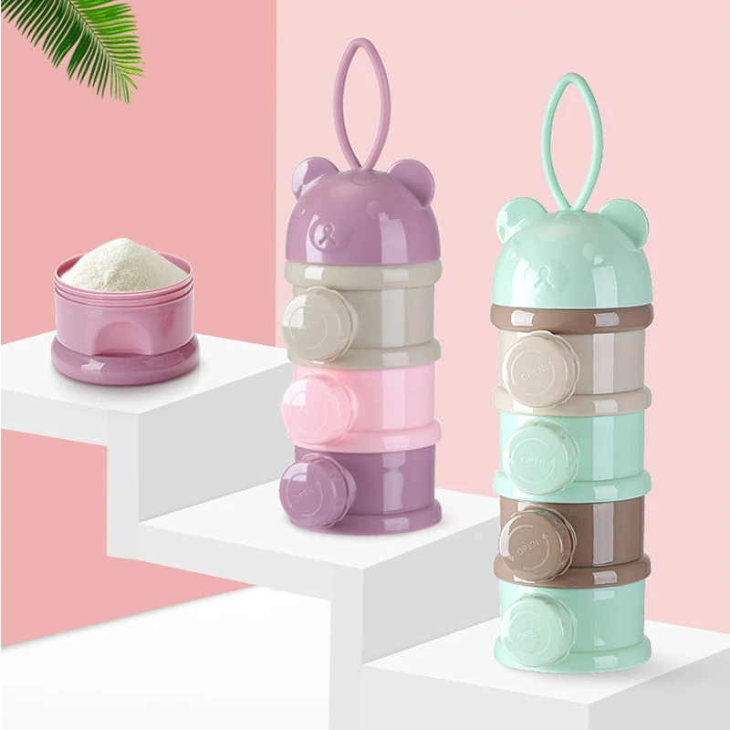 이동식 아기 우유 분말 보관 상자 유아 4 그리드 필수 - Baby Food Nestle 리뷰 및 가격