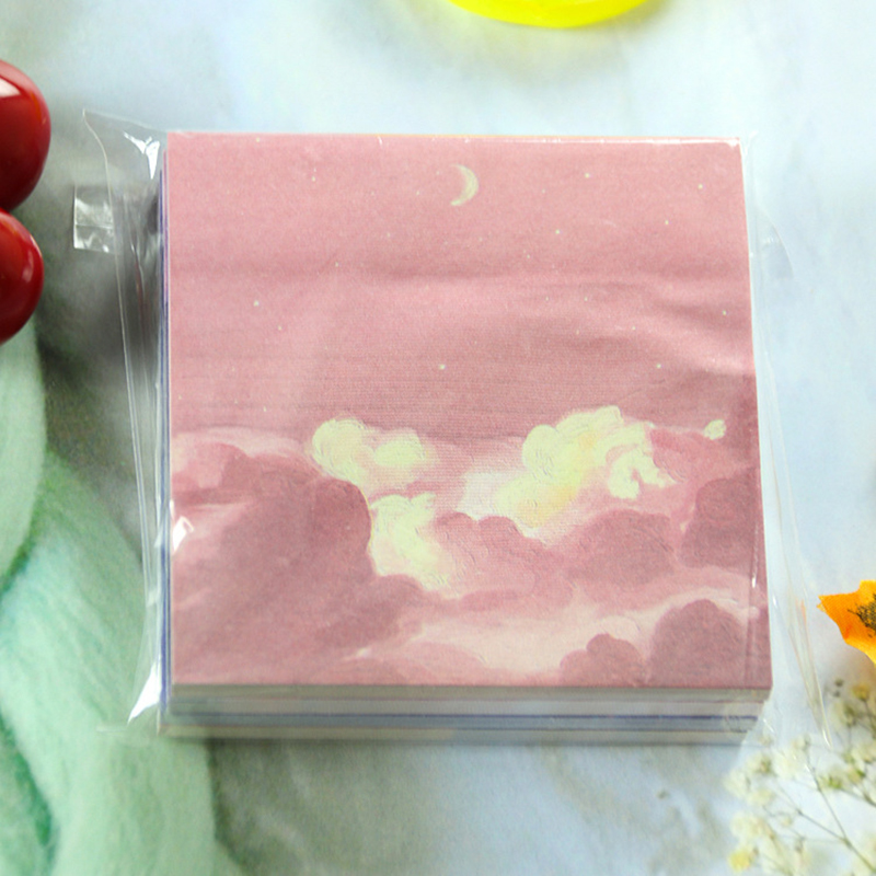 귀여운 별이 빛나는 하늘 스티커 메모 패드, 문구 메모 - Baby Food List 리뷰 및 가격