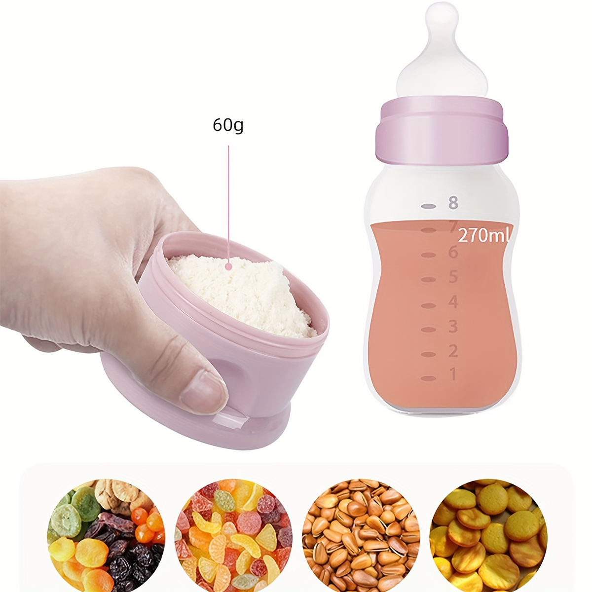 스트랩이 있는 대용량 아기 분유 용기, 분유 디스펜서, - Baby Food Nestle 리뷰 및 가격