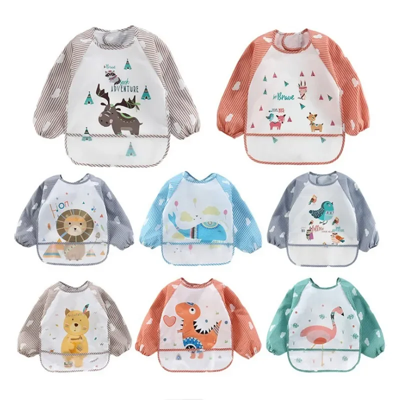 For1-3Year 아기 긴 소매 스카프 방수 유아 미 - Baby Food Apron 리뷰 및 가격