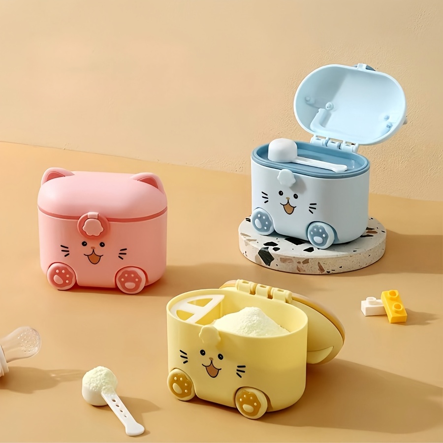 귀여운 고양이 모양 우유 분말 용기(스푼과 잠금장치 포 - Baby Food Nestle 리뷰 및 가격