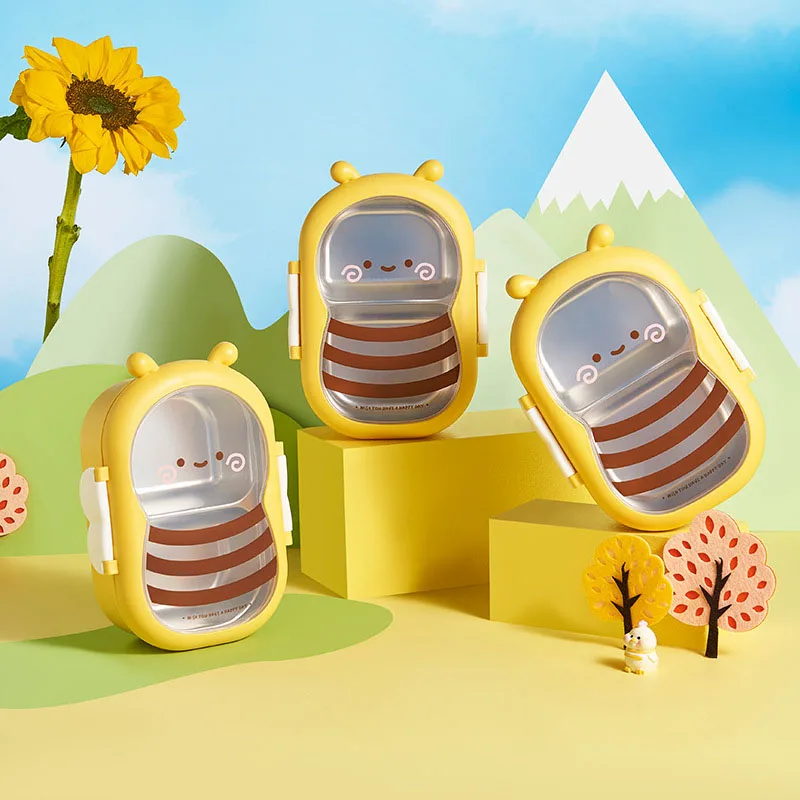 학생용 휴대용 도시락 상자, 귀여운 꿀벌 도시락 상자, - Baby Food Nestle 리뷰 및 가격