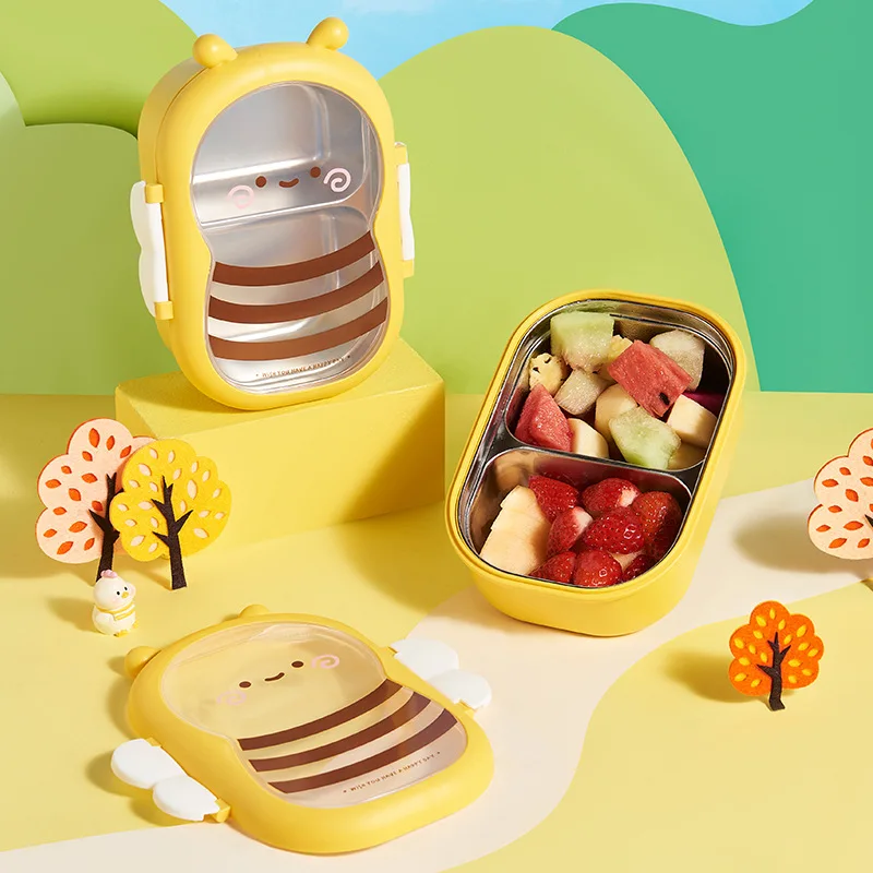 학생용 휴대용 도시락 상자, 귀여운 꿀벌 도시락 상자, - Baby Food Nestle 리뷰 및 가격