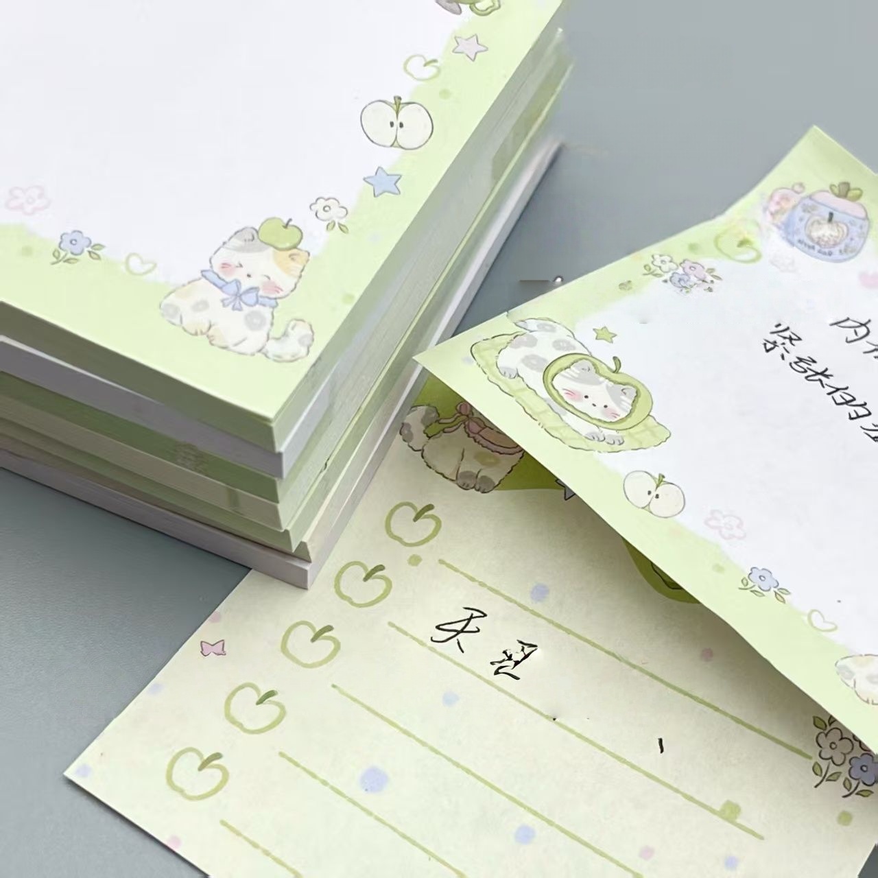 50페이지/책 핑크 그린 키튼 스티커 노트, DIY 자 - Baby Food List 리뷰 및 가격