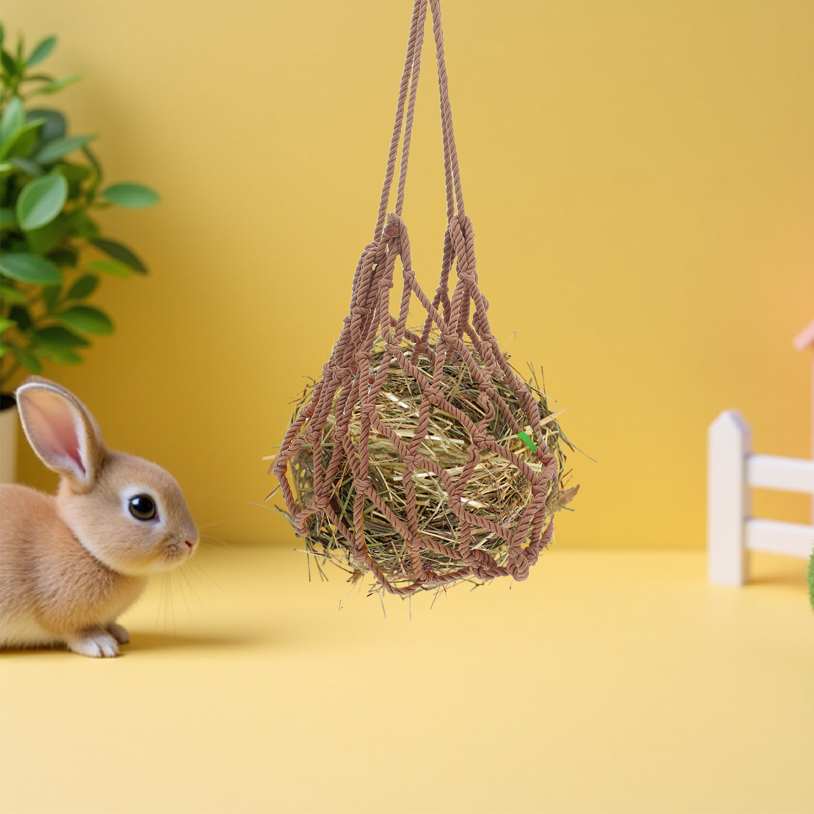 토끼 건초 급식기 가방, 높은 투명도의 걸이형 메쉬,  - Mesh Feeder Bag 리뷰 및 가격